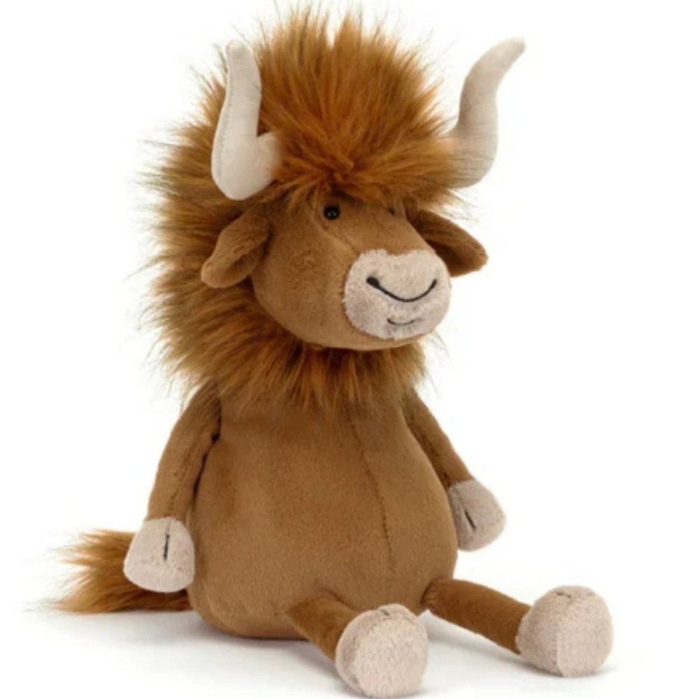 Jellycat Ramone Bull 13x5.1x5.5" Soft and Plush NWT